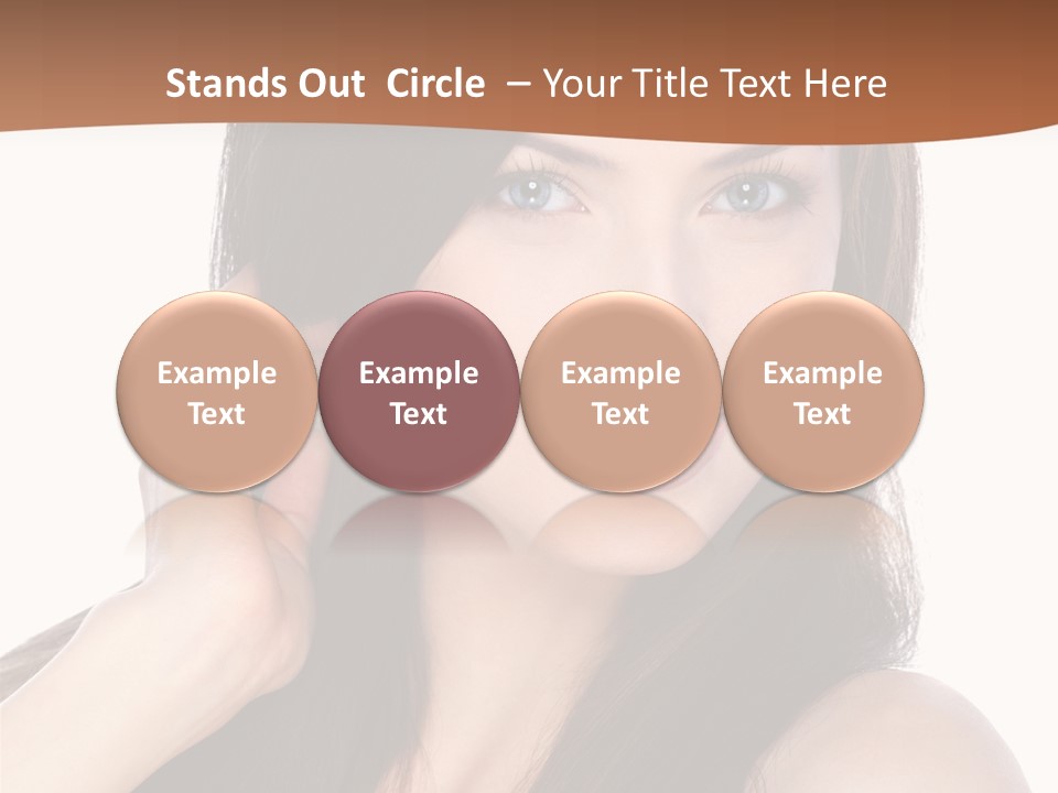 Woman Hair Blond PowerPoint Template
