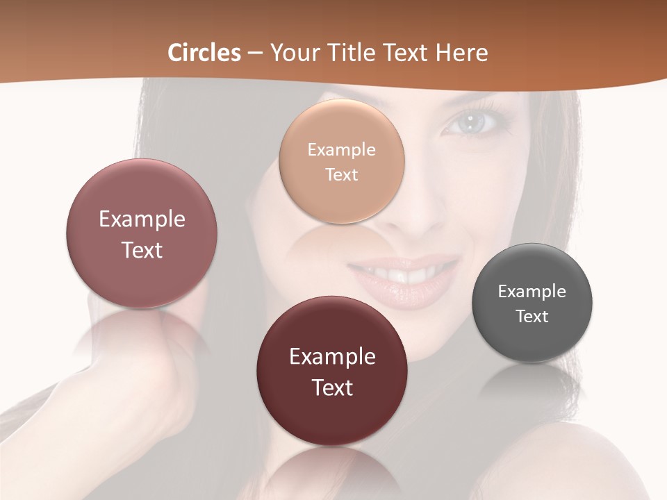 Woman Hair Blond PowerPoint Template