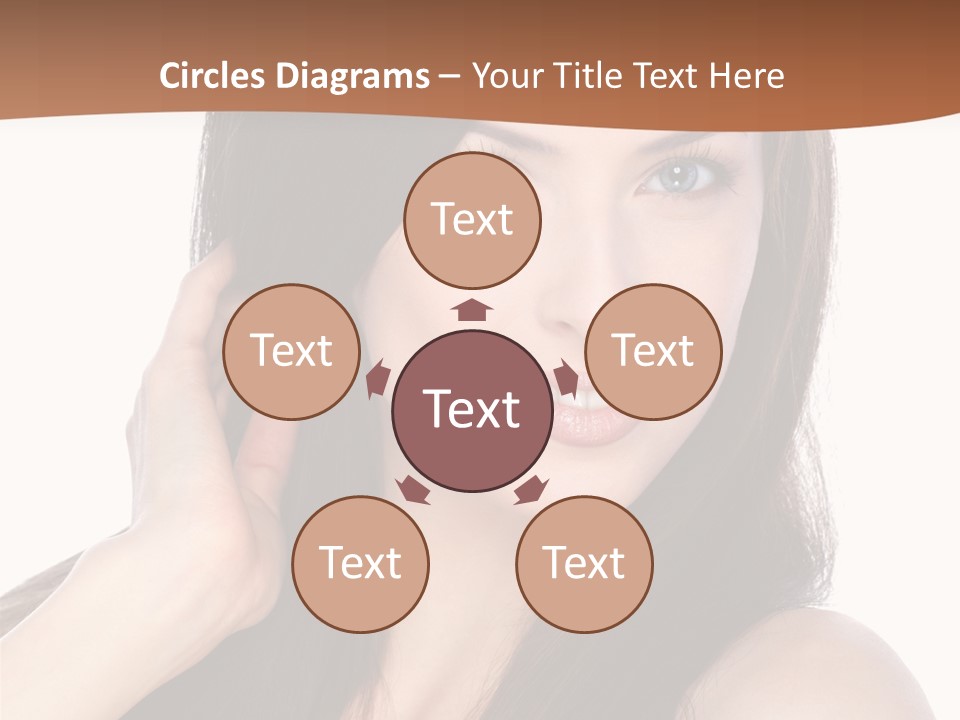 Woman Hair Blond PowerPoint Template