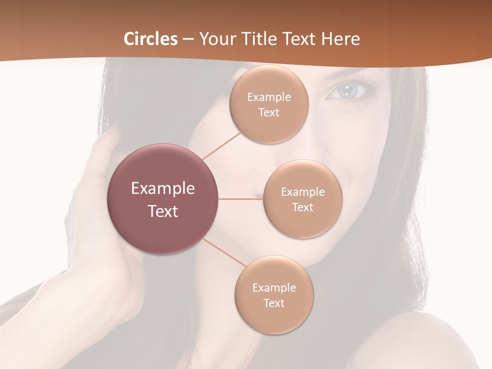 Woman Hair Blond PowerPoint Template