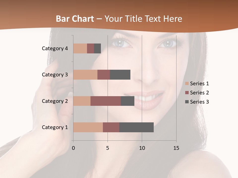 Woman Hair Blond PowerPoint Template