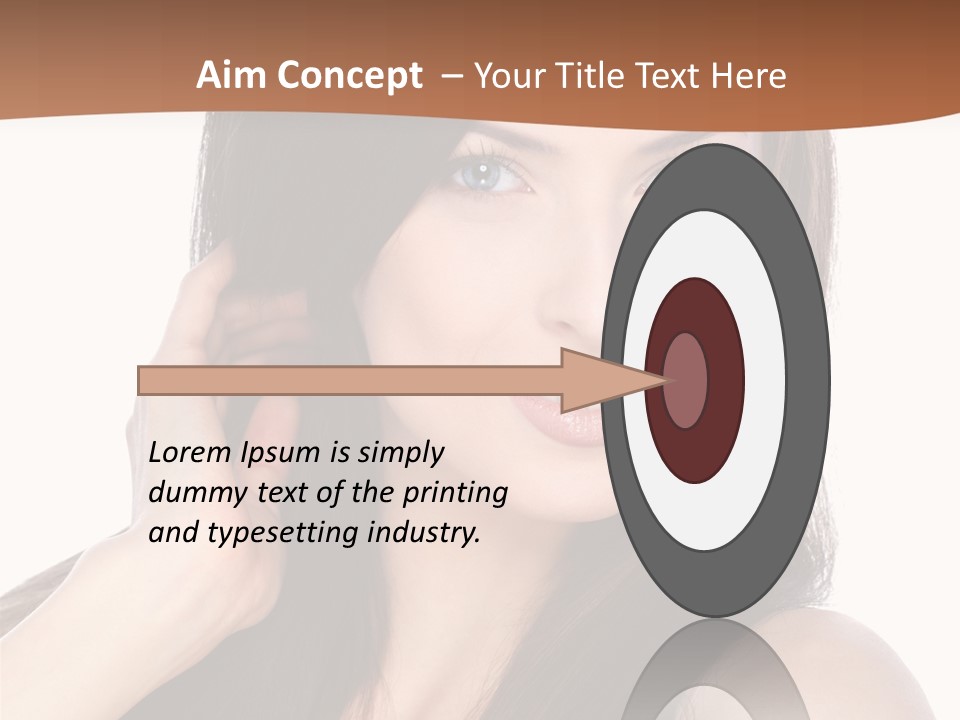 Woman Hair Blond PowerPoint Template