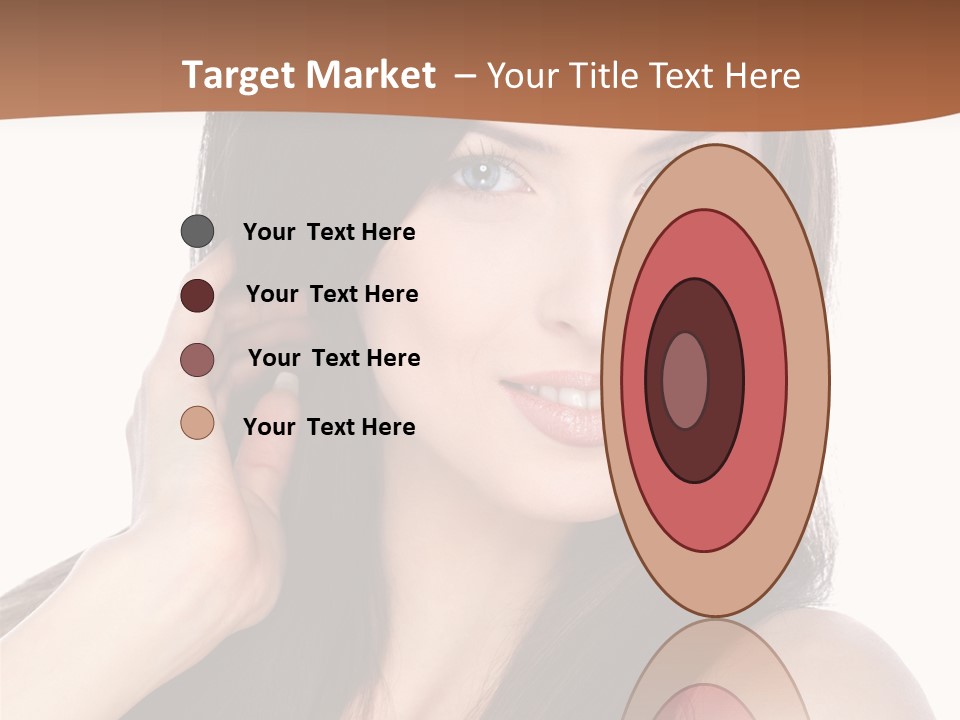 Woman Hair Blond PowerPoint Template