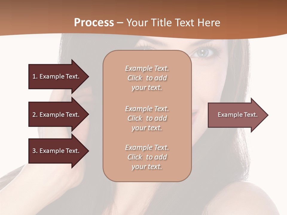 Woman Hair Blond PowerPoint Template