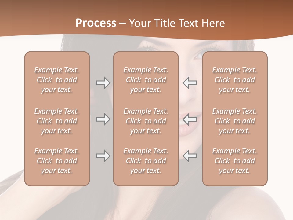 Woman Hair Blond PowerPoint Template