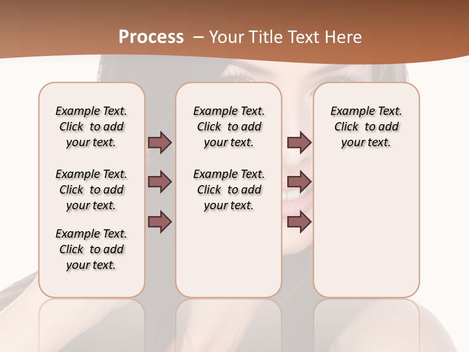 Woman Hair Blond PowerPoint Template