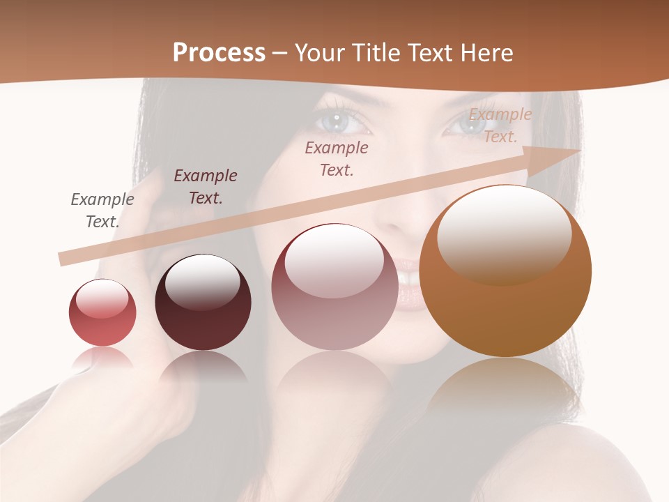 Woman Hair Blond PowerPoint Template