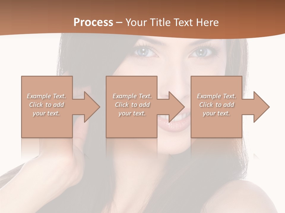 Woman Hair Blond PowerPoint Template