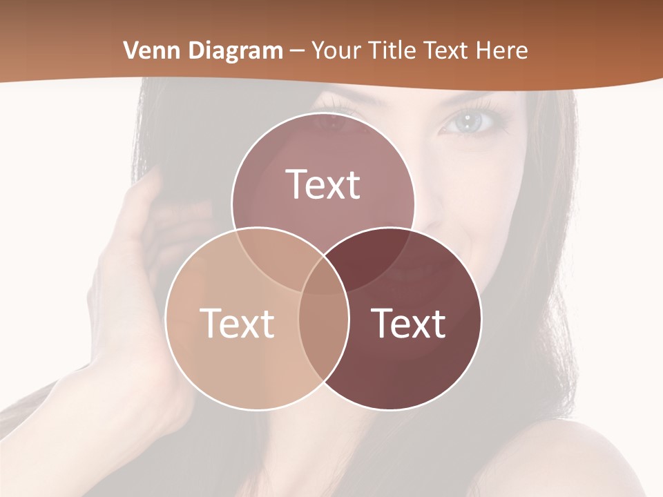 Woman Hair Blond PowerPoint Template