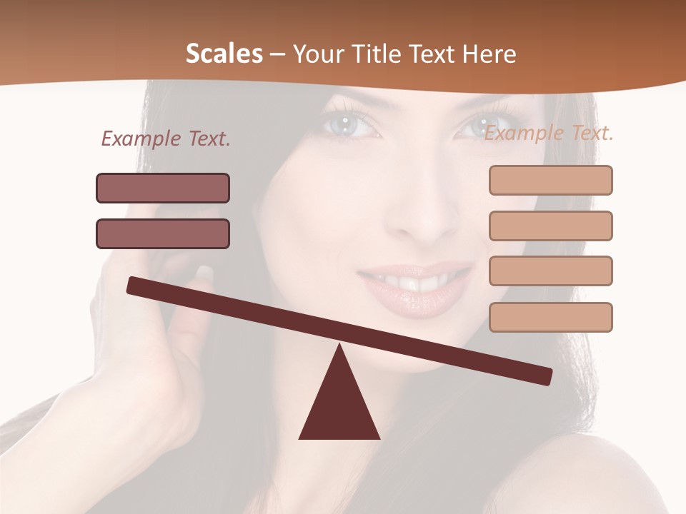 Woman Hair Blond PowerPoint Template