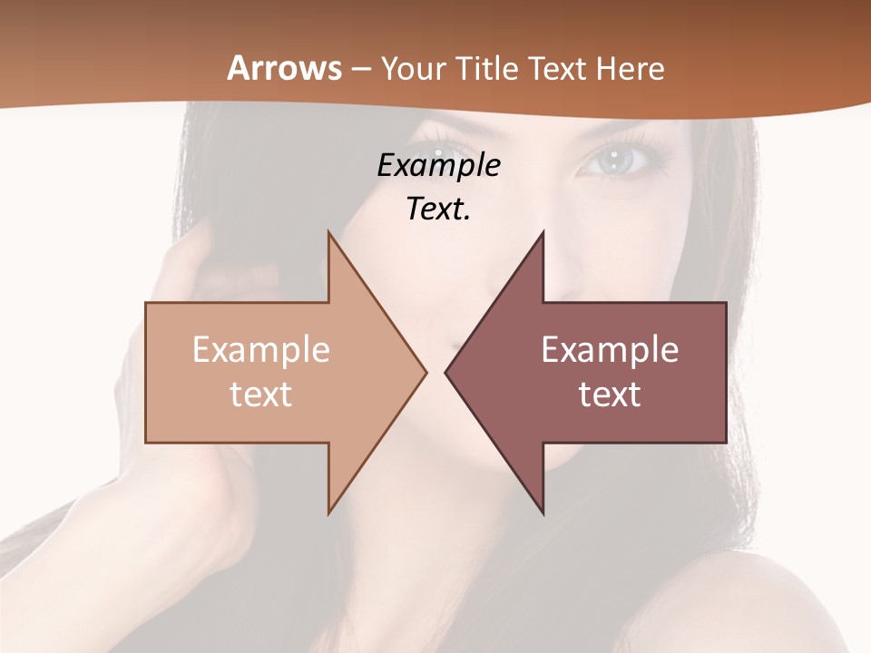 Woman Hair Blond PowerPoint Template