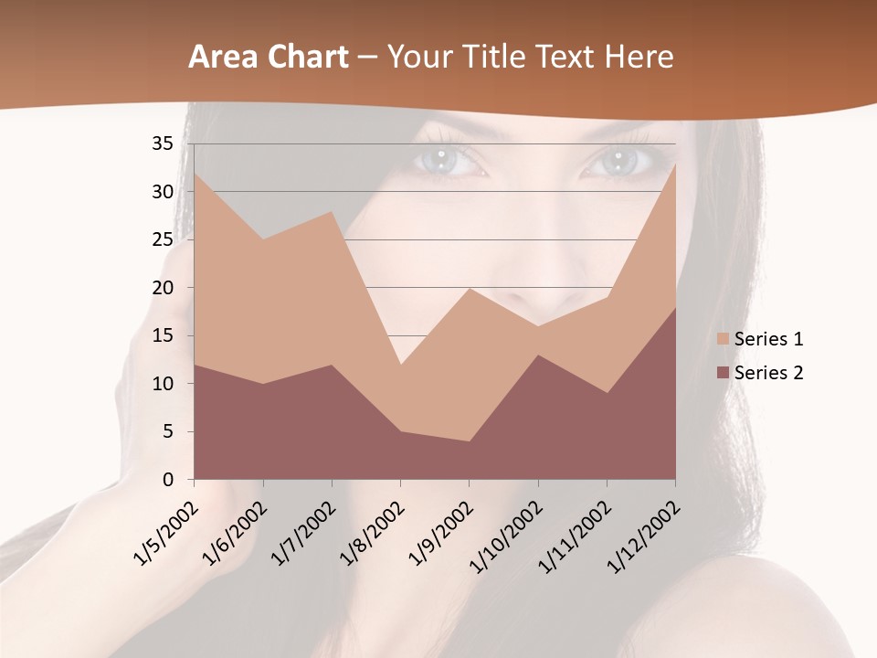 Woman Hair Blond PowerPoint Template