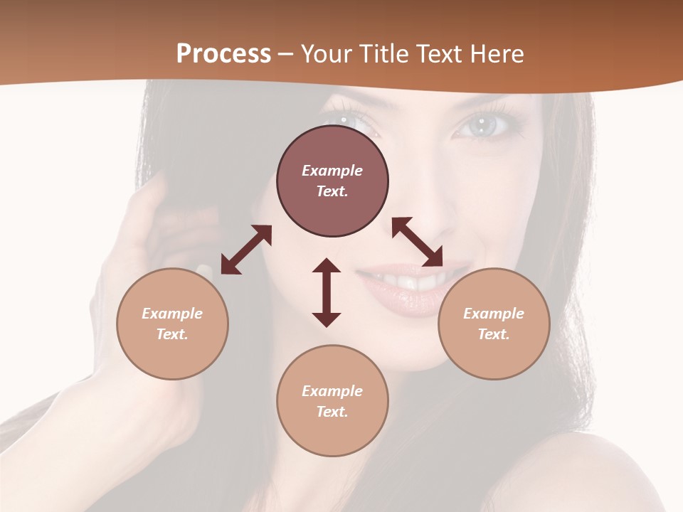 Woman Hair Blond PowerPoint Template