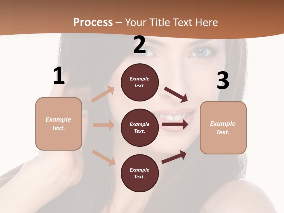 Woman Hair Blond PowerPoint Template