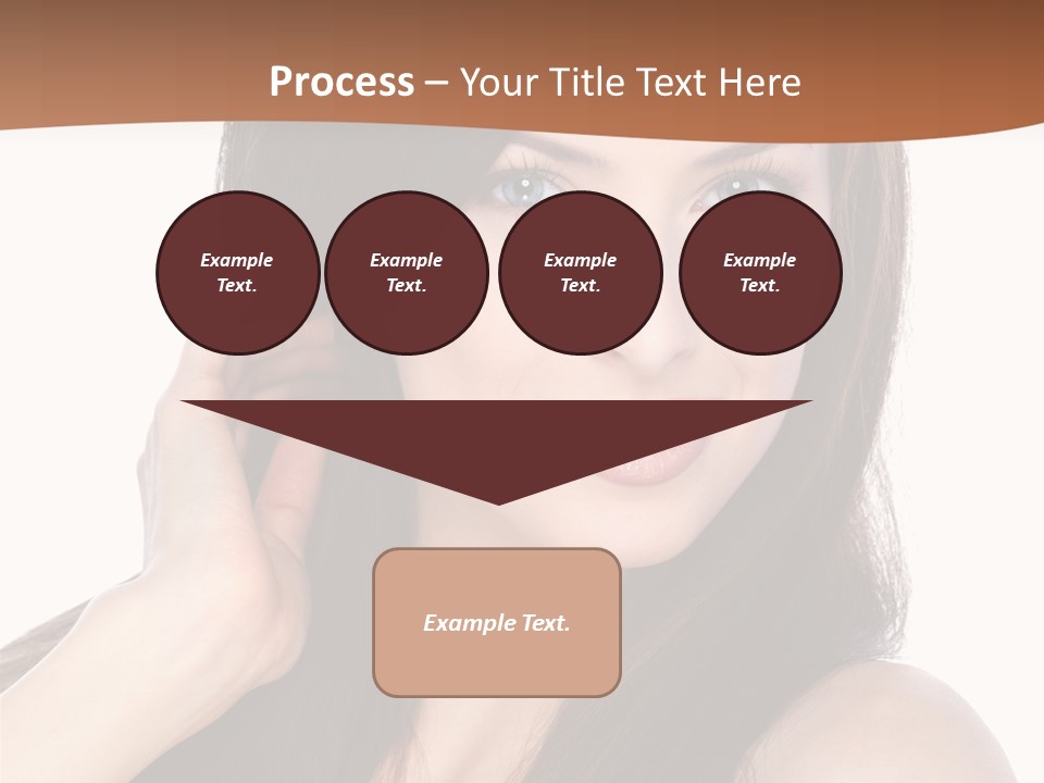 Woman Hair Blond PowerPoint Template