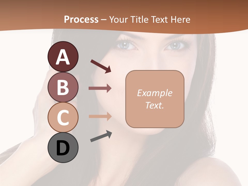 Woman Hair Blond PowerPoint Template