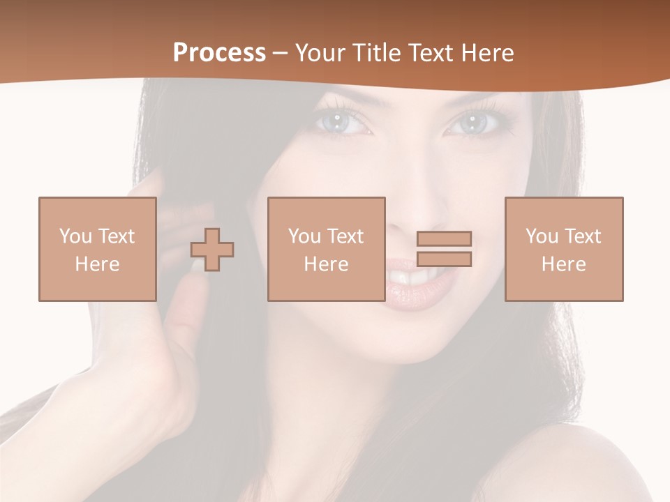 Woman Hair Blond PowerPoint Template