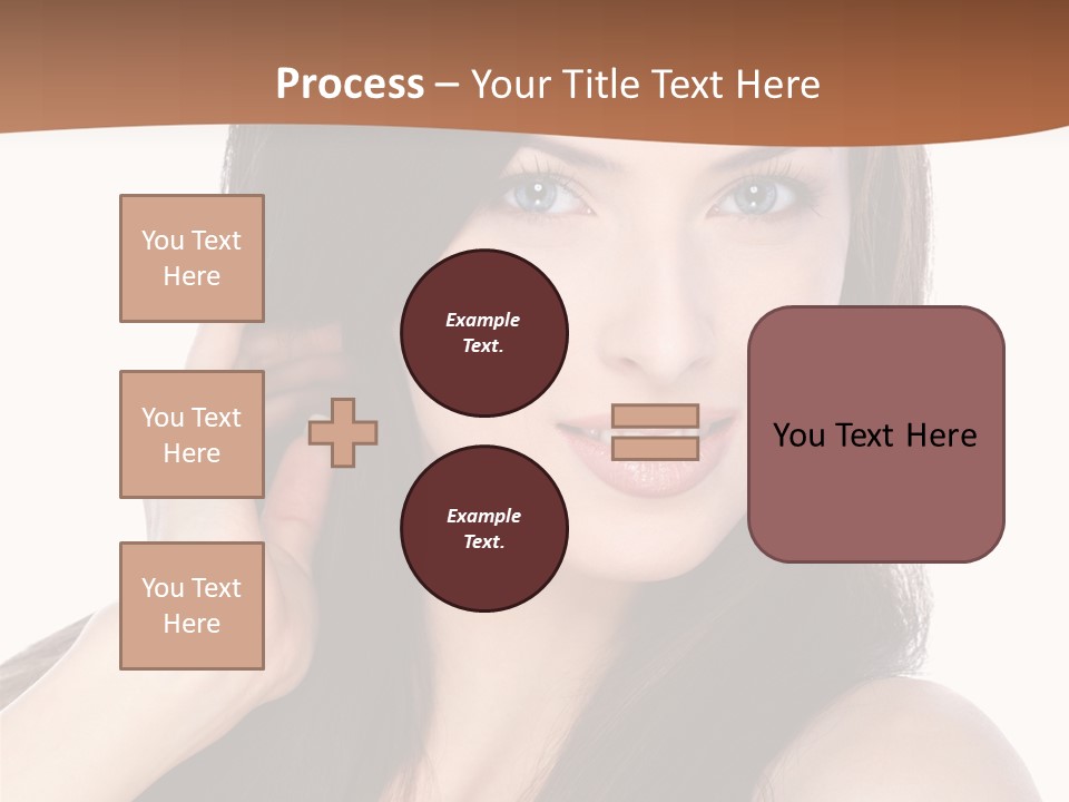 Woman Hair Blond PowerPoint Template