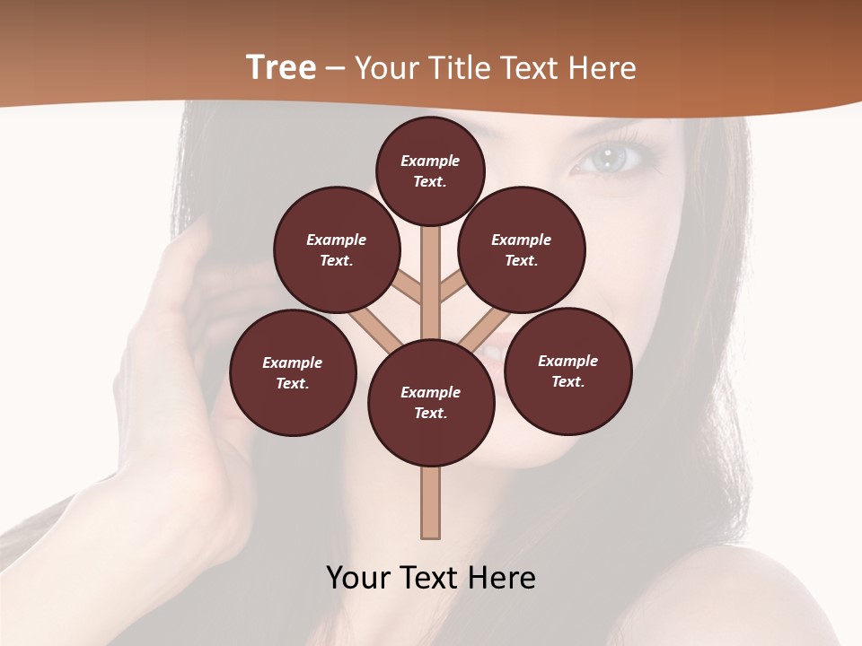 Woman Hair Blond PowerPoint Template