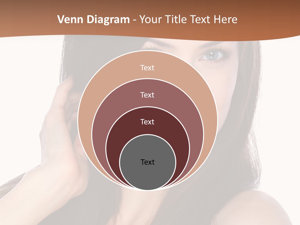 Woman Hair Blond PowerPoint Template