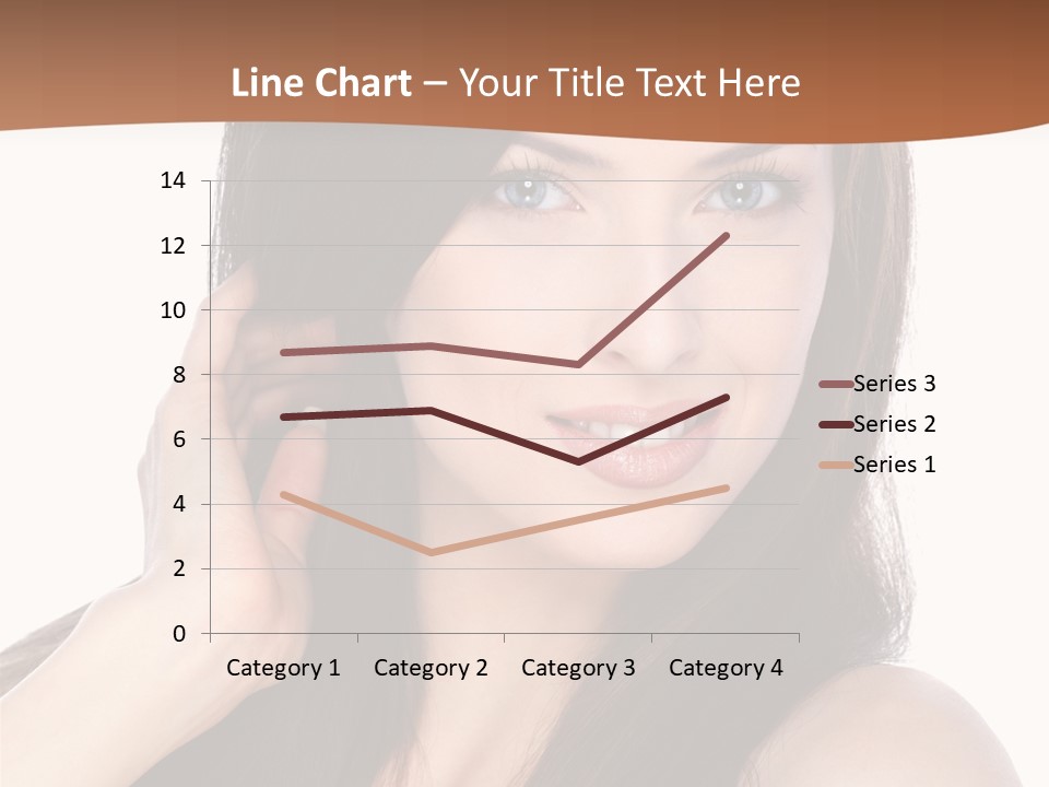 Woman Hair Blond PowerPoint Template