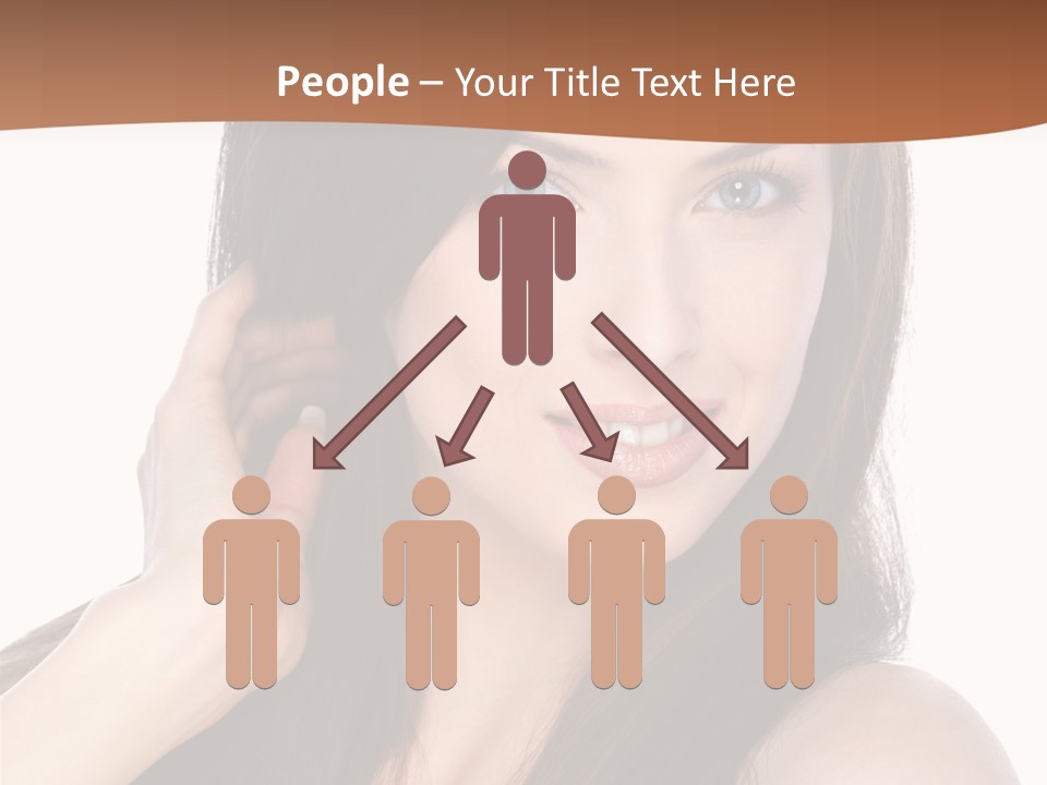 Woman Hair Blond PowerPoint Template