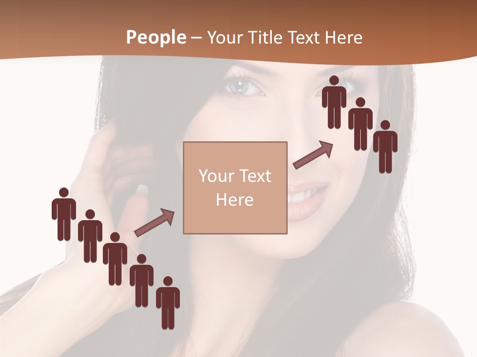 Woman Hair Blond PowerPoint Template