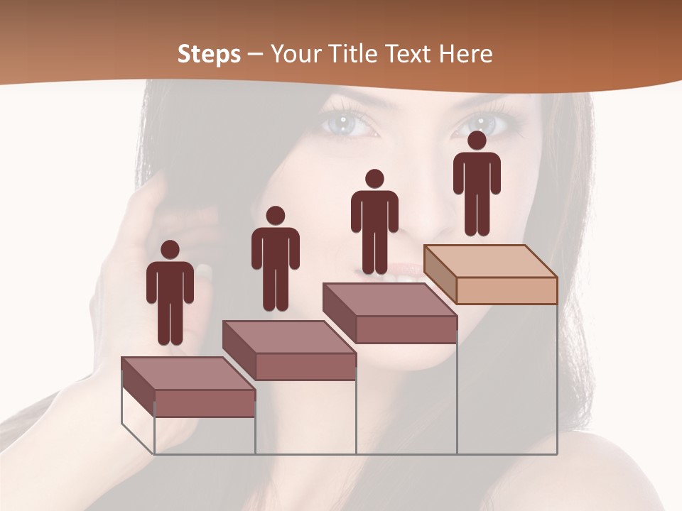 Woman Hair Blond PowerPoint Template