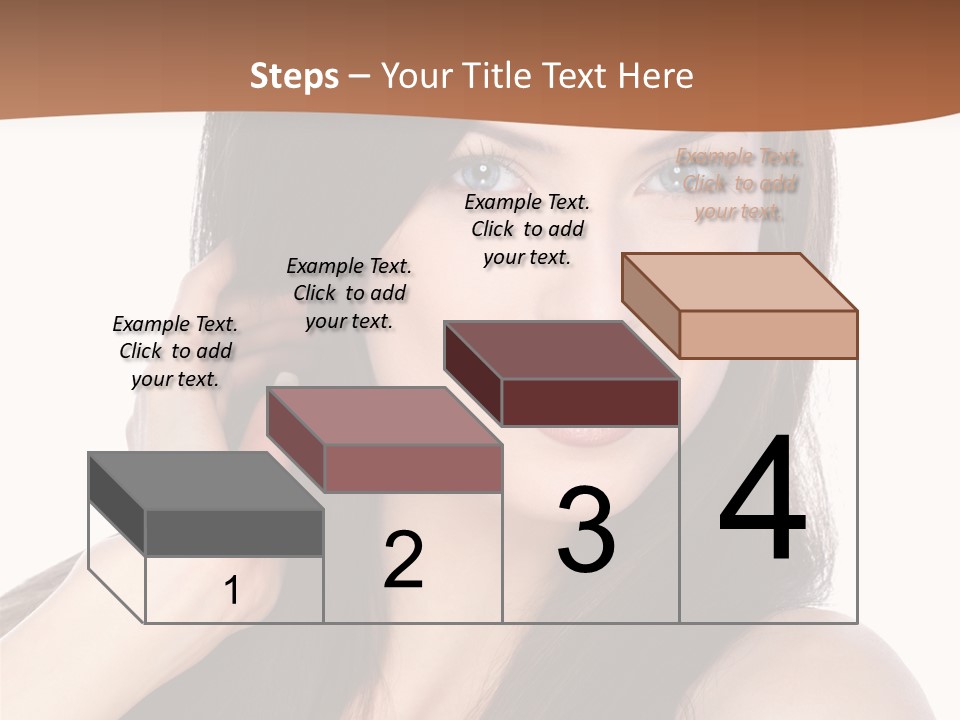 Woman Hair Blond PowerPoint Template