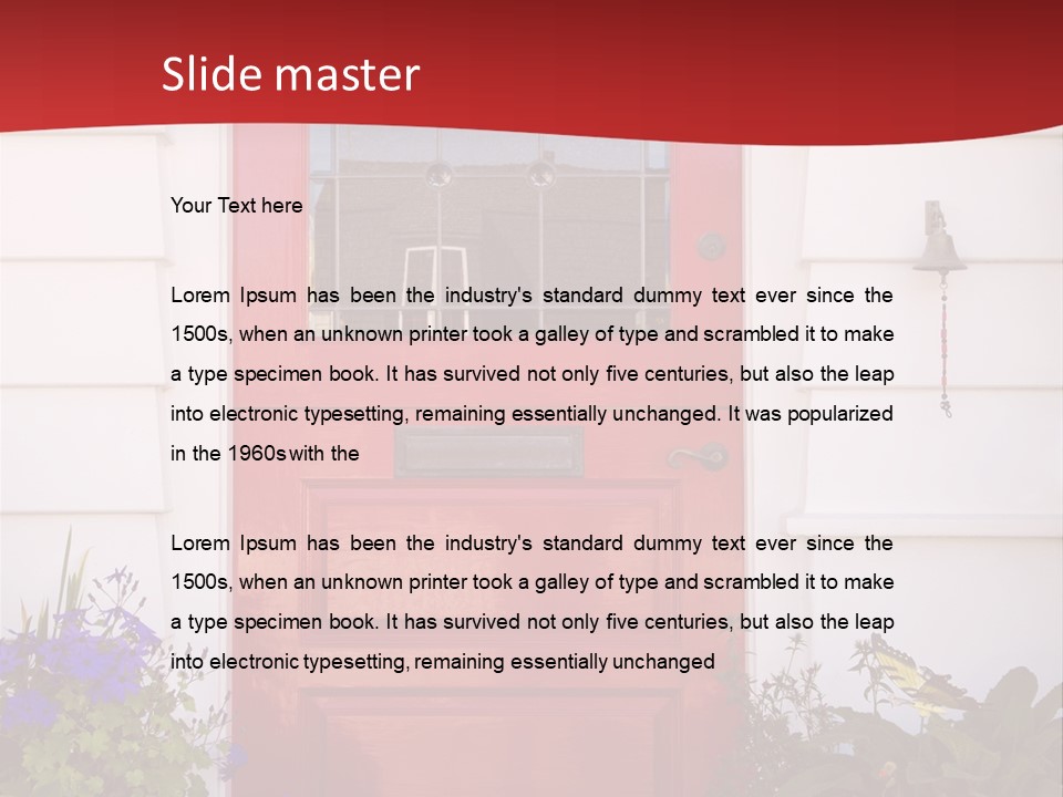 Residential Structure Decor Design PowerPoint Template