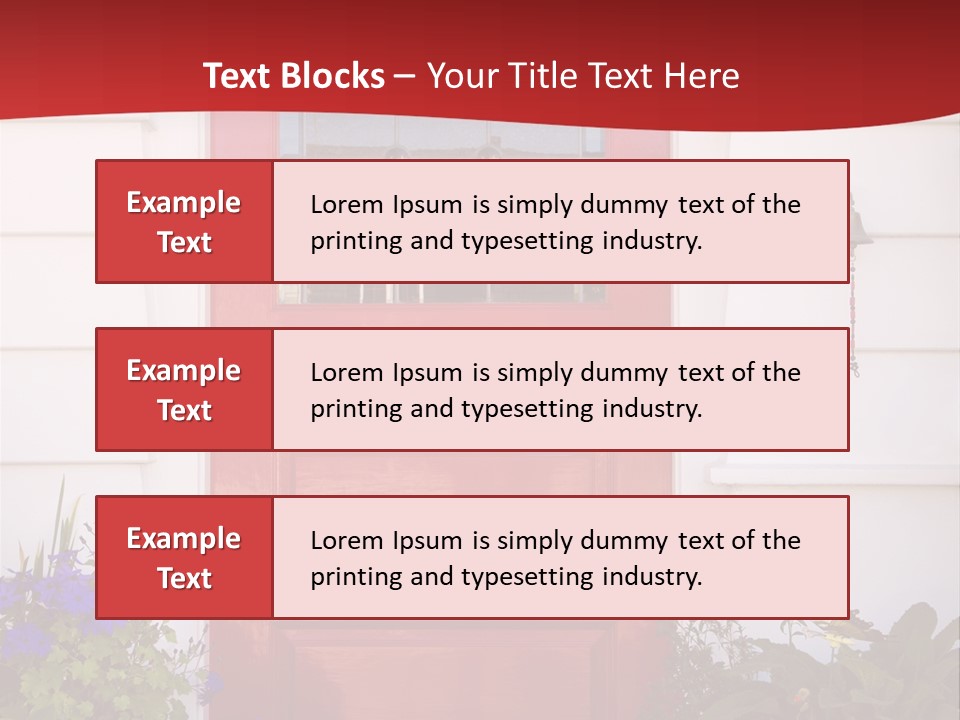 Residential Structure Decor Design PowerPoint Template