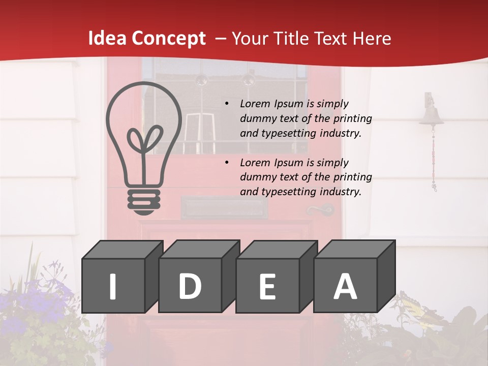 Residential Structure Decor Design PowerPoint Template