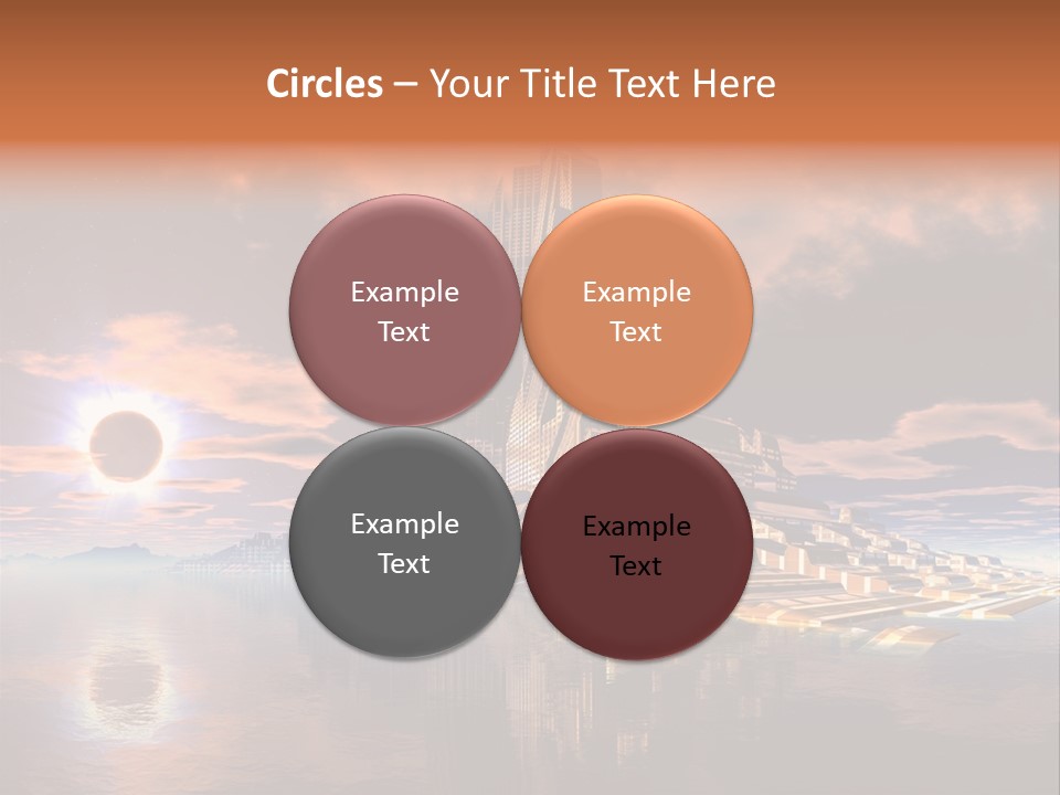 Illustration World Rise PowerPoint Template