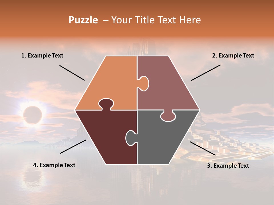 Illustration World Rise PowerPoint Template