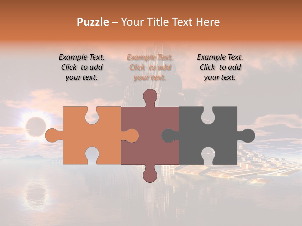 Illustration World Rise PowerPoint Template