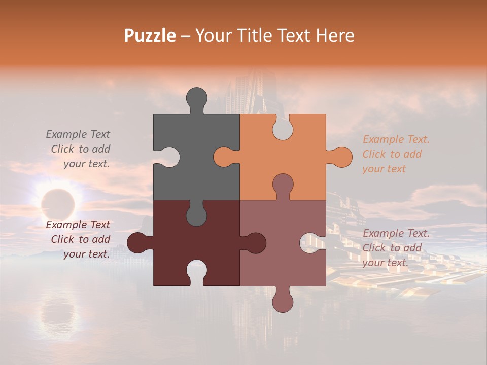 Illustration World Rise PowerPoint Template