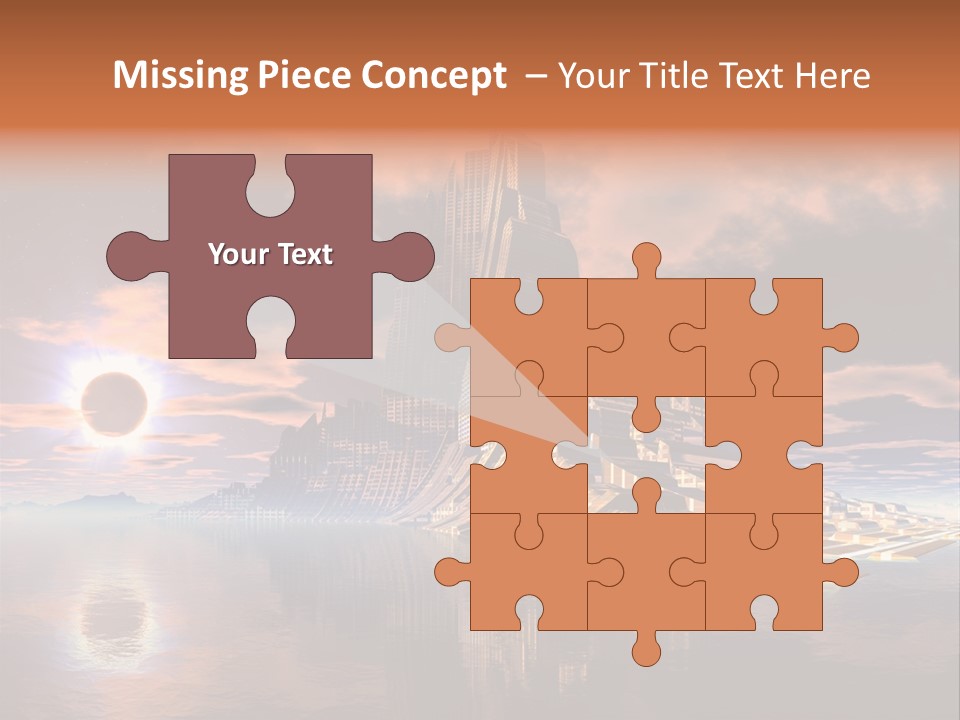 Illustration World Rise PowerPoint Template