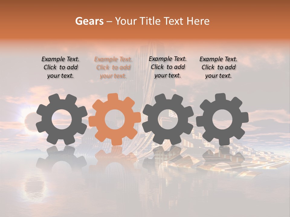 Illustration World Rise PowerPoint Template