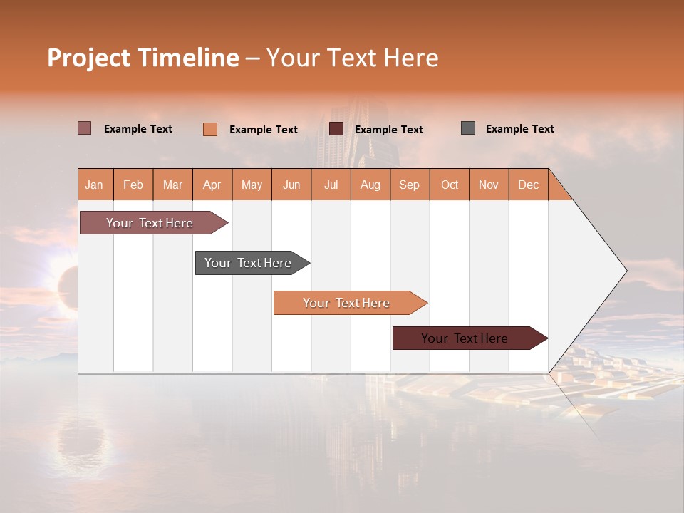 Illustration World Rise PowerPoint Template
