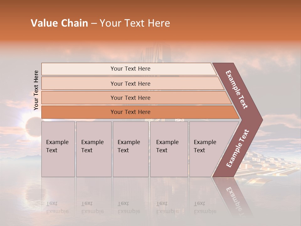 Illustration World Rise PowerPoint Template