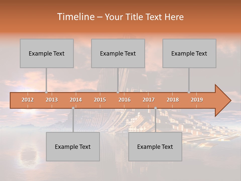 Illustration World Rise PowerPoint Template
