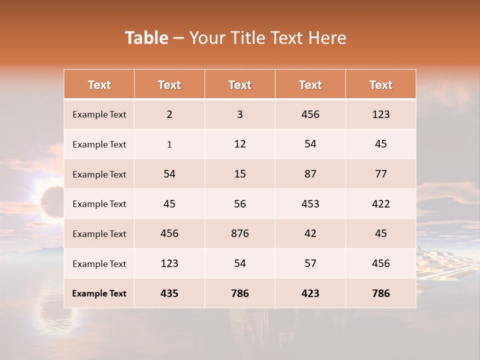 Illustration World Rise PowerPoint Template