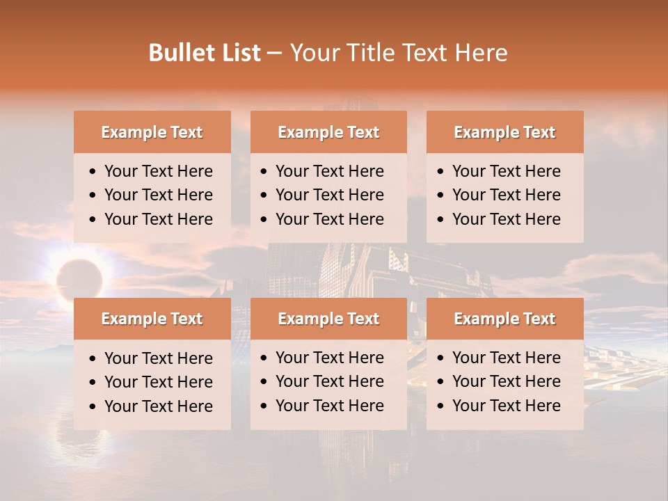 Illustration World Rise PowerPoint Template