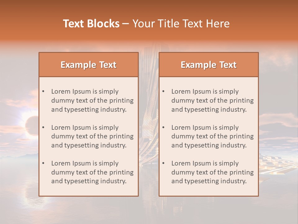 Illustration World Rise PowerPoint Template