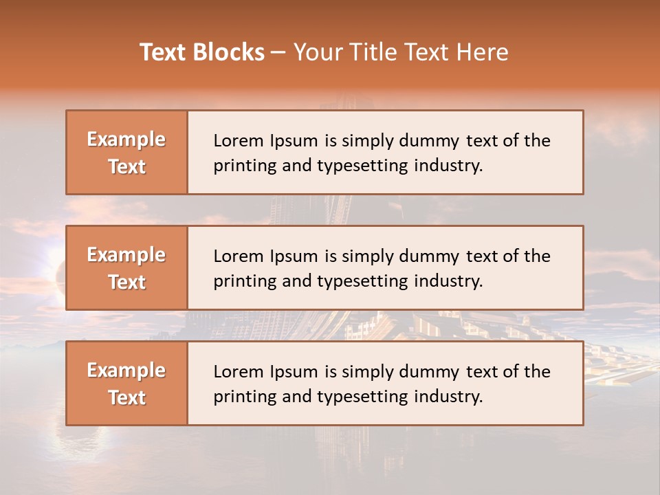Illustration World Rise PowerPoint Template