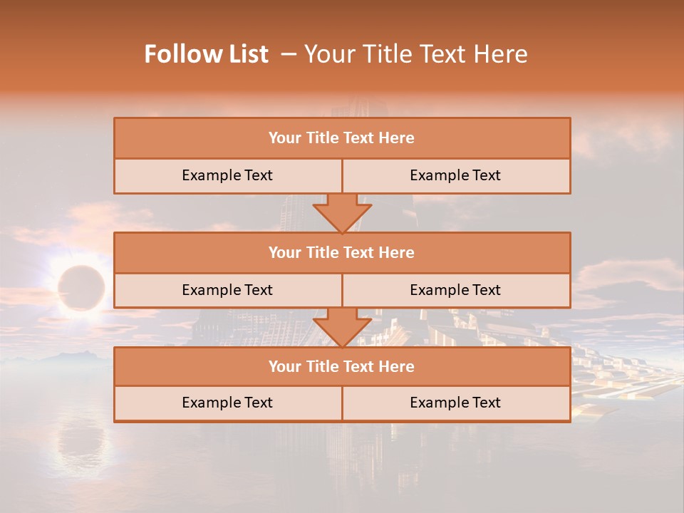 Illustration World Rise PowerPoint Template