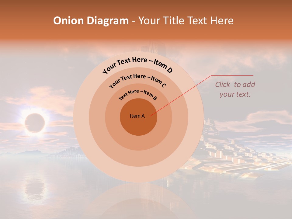 Illustration World Rise PowerPoint Template