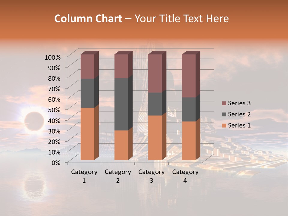 Illustration World Rise PowerPoint Template