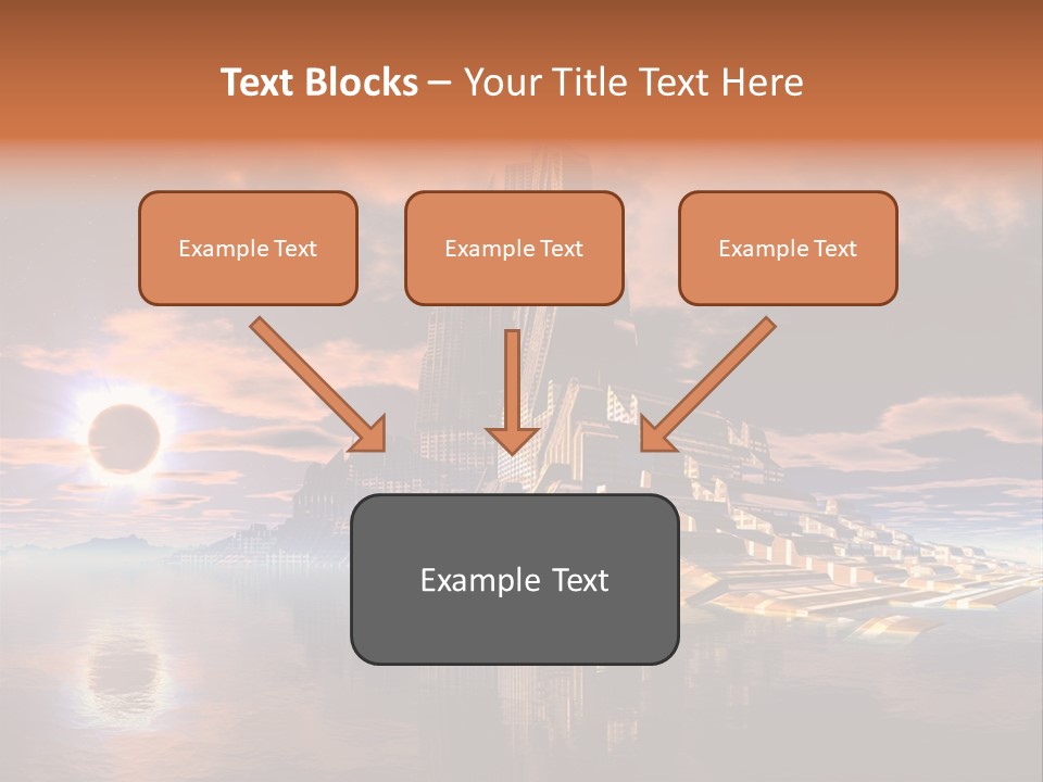 Illustration World Rise PowerPoint Template