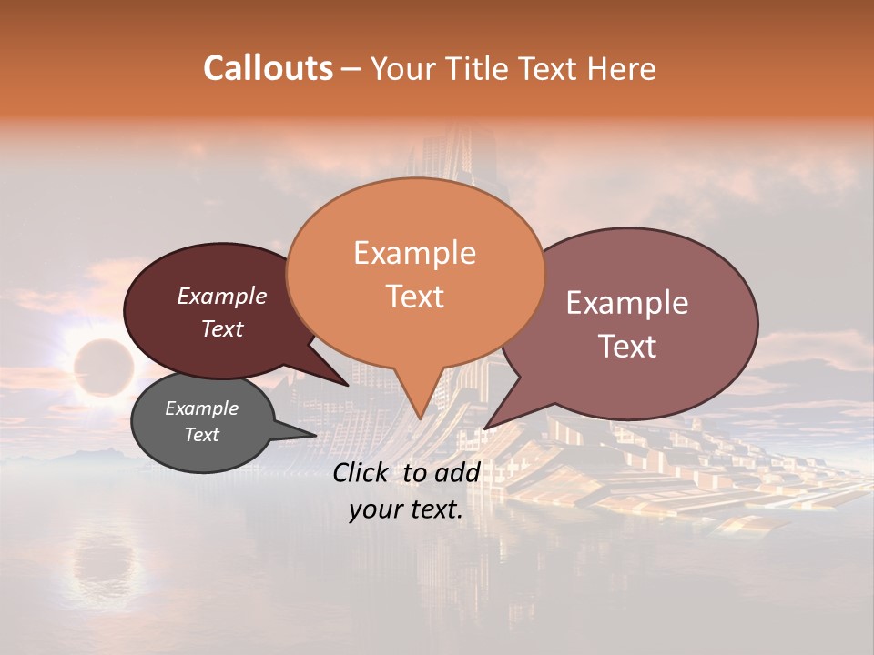 Illustration World Rise PowerPoint Template